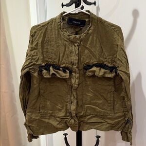 Zara Basic Women's Khaki Utility Jacket